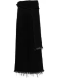 Sankuanz fringe detailing skirt - Black