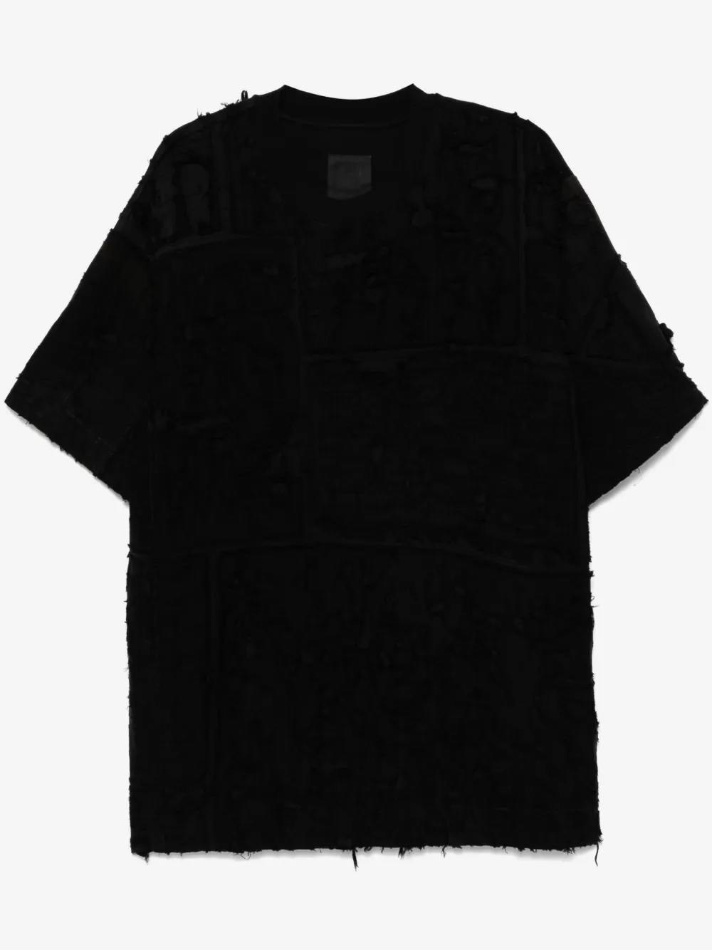 Givenchy تيشيرت بتأثير ممزق | أسود | Image 1