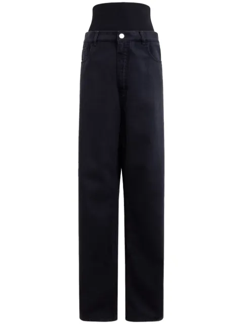 Alaïa knitted-panel jeans