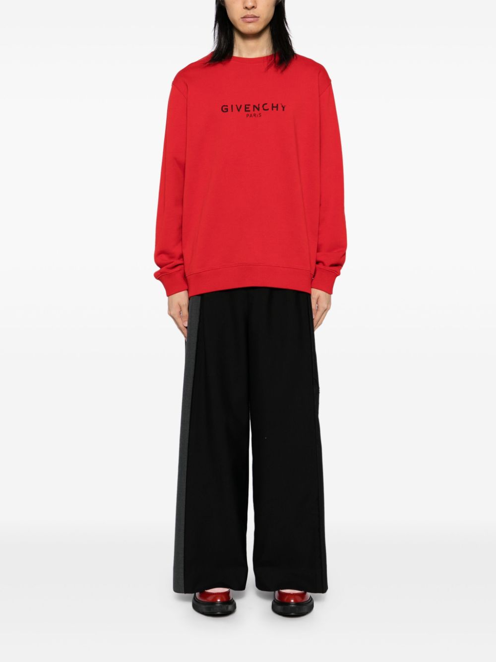 Givenchy Sweater met logoprint - Rood