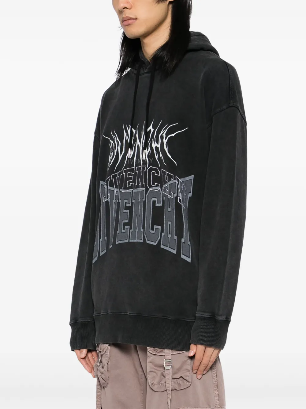 Givenchy Hoodie met borduurwerk Zwart