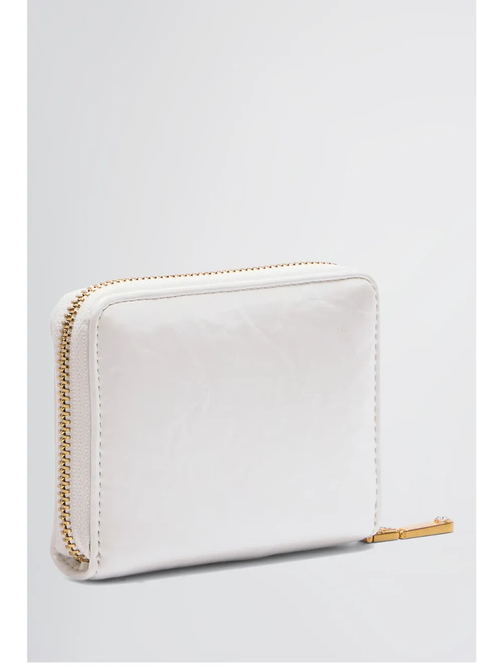 Liu •jo Zip Around Wallet With Logo In White