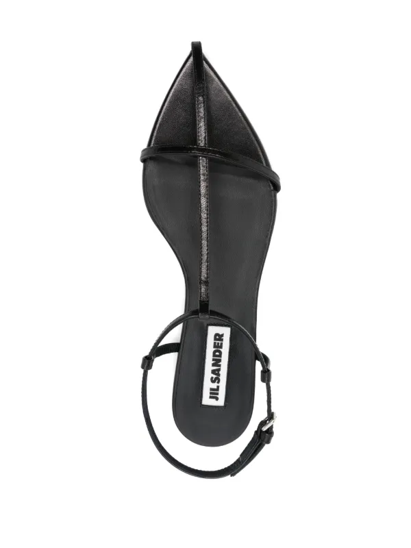 【送料&関税込】Jil Sander New Tripon Leather Sandals For Me Jil Sander New Tripon Sandals | Black | FARFETCH