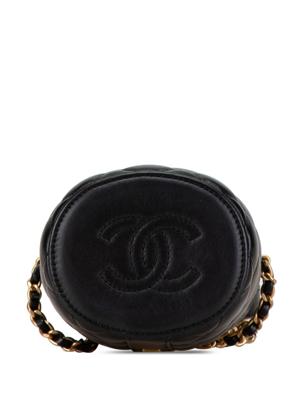 CHANEL 2021-2024 Mini Lambskin Crown Box crossbody bag Women