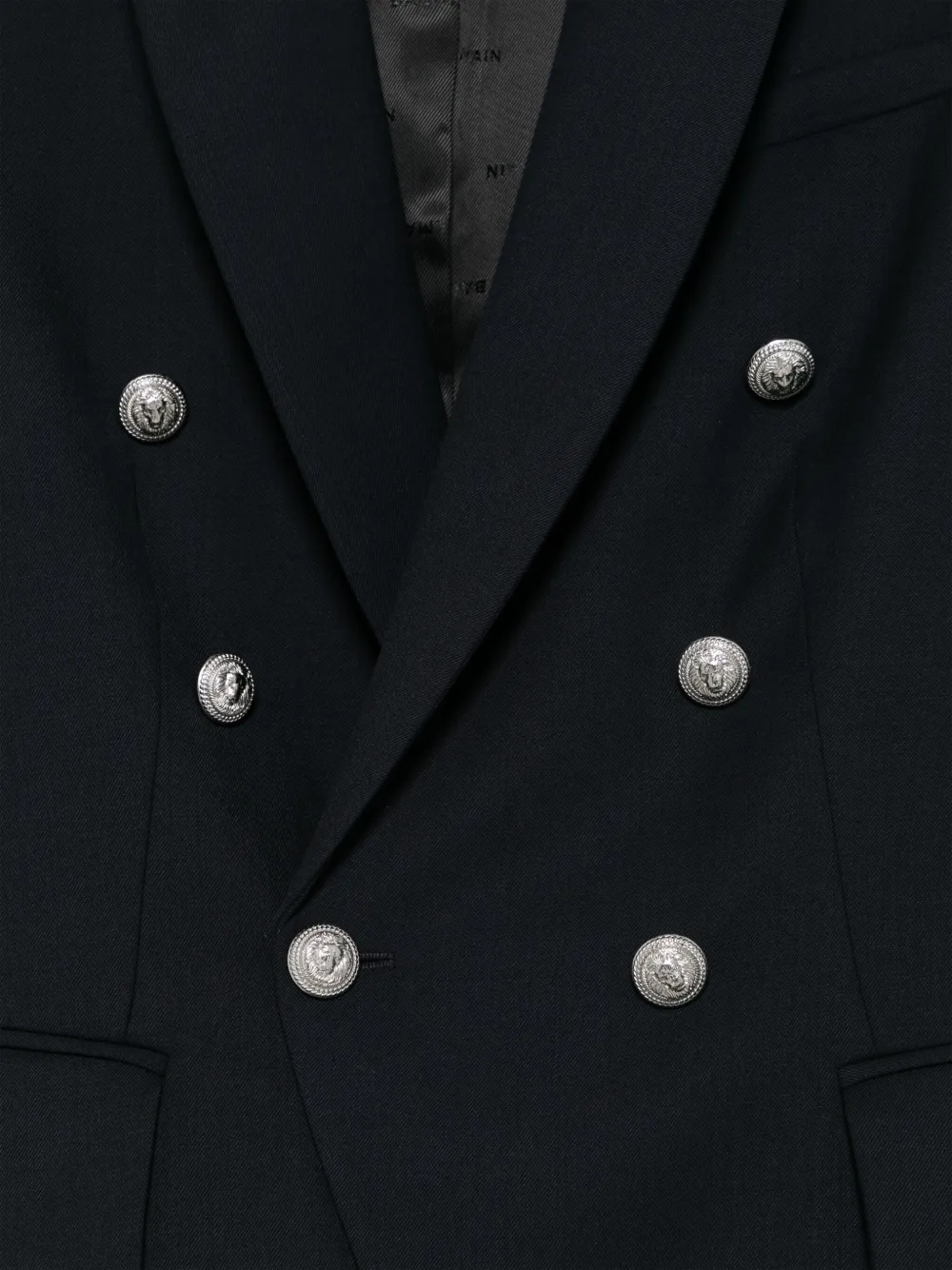Balmain Kids Twill blazer Blauw