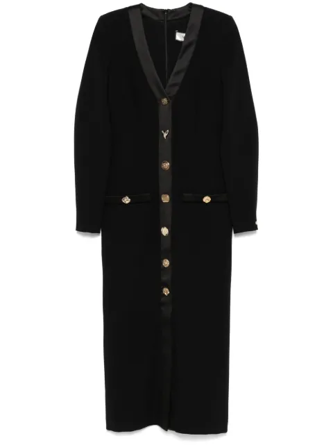 NISSA V-neck midi dress