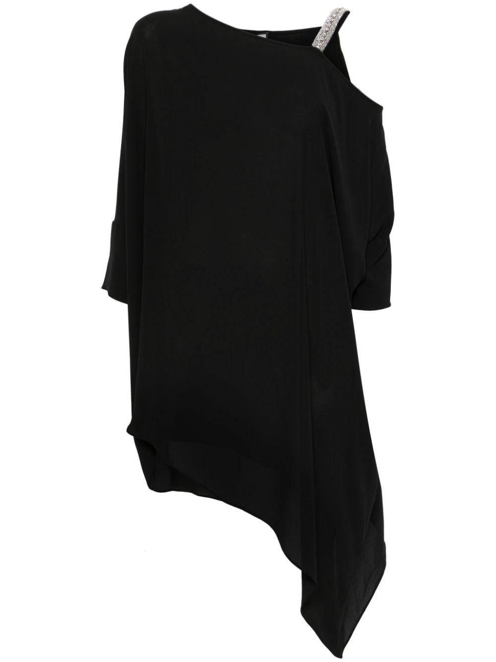 NISSA asymmetric tunic - Black