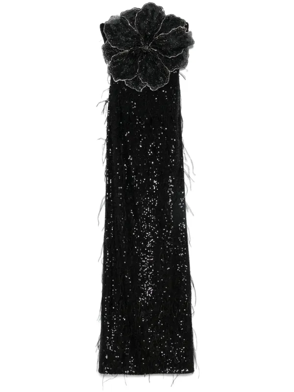 chinese dress ladies Stunning in Floral Applique Dress Medium main image 1