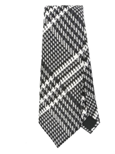 TOM FORD Prince of Wales-check tie Men