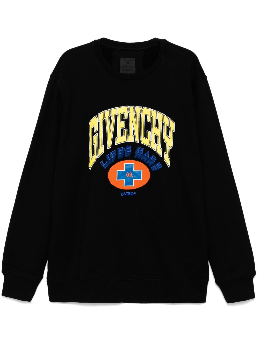 Givenchy embroidered hoddie - Black