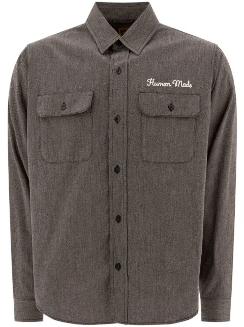 Human Made slogan-print shirt