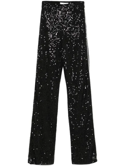 NISSA pantalones bordados con lentejuelas
