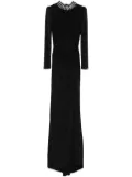 NISSA crystal-embellished maxi dress - Black