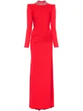 NISSA crystal-embellished maxi dress - Red