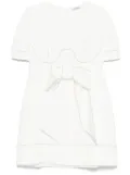 Parlor contrast-stitching mini dress - Neutrals
