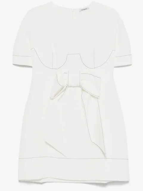 Parlor contrast-stitching mini dress