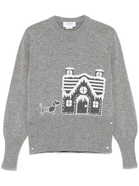 Thom Browne Holiday Scenery Merinopullover