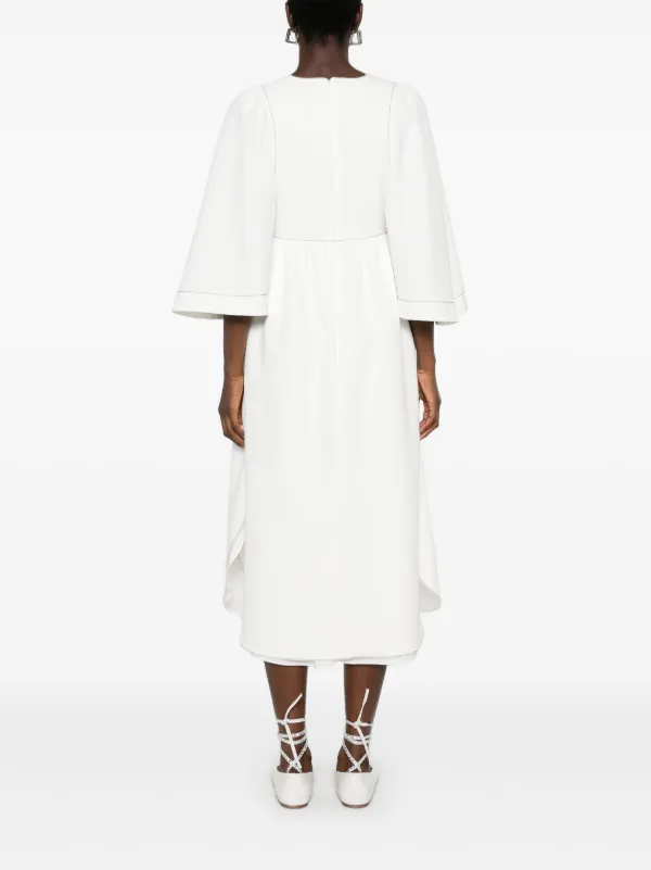white cut out midi dress Emma Sequined An excuse to dress up Emma Cut Out Bow Midi