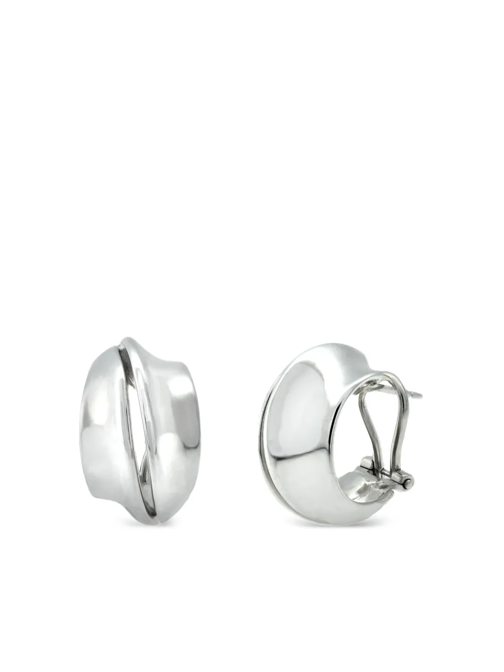 LILY GABRIELLA 18kt white gold Spira hoop earrings | Image 2