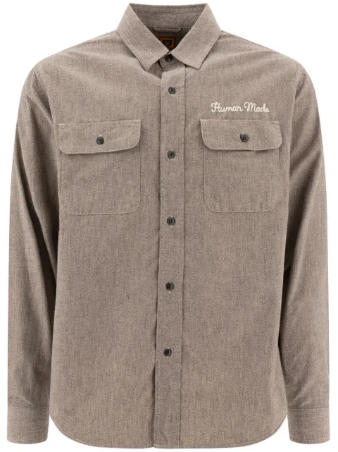 Human Made slogan-print shirt