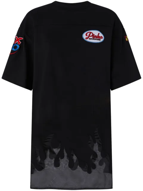 PINKO logo-appliqué T-shirt 
