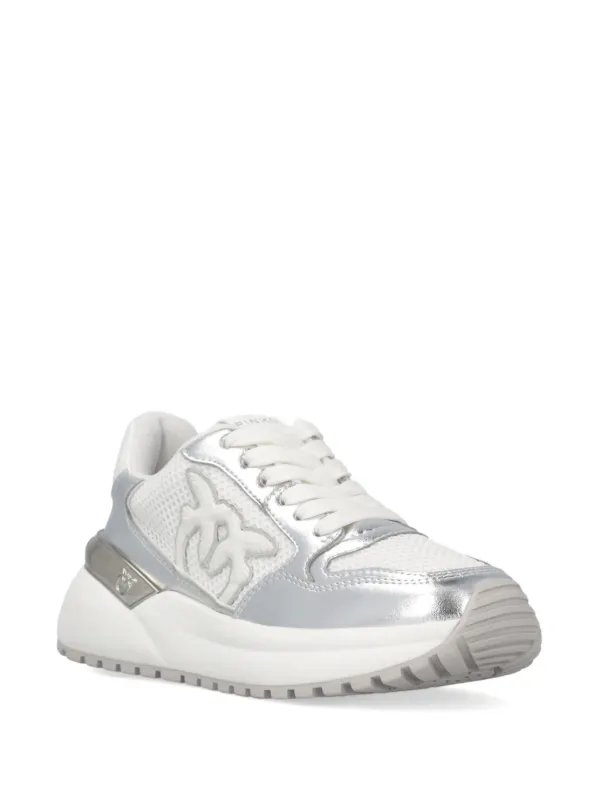 PINKO Gem Sneakers | Silver | FARFETCH PL