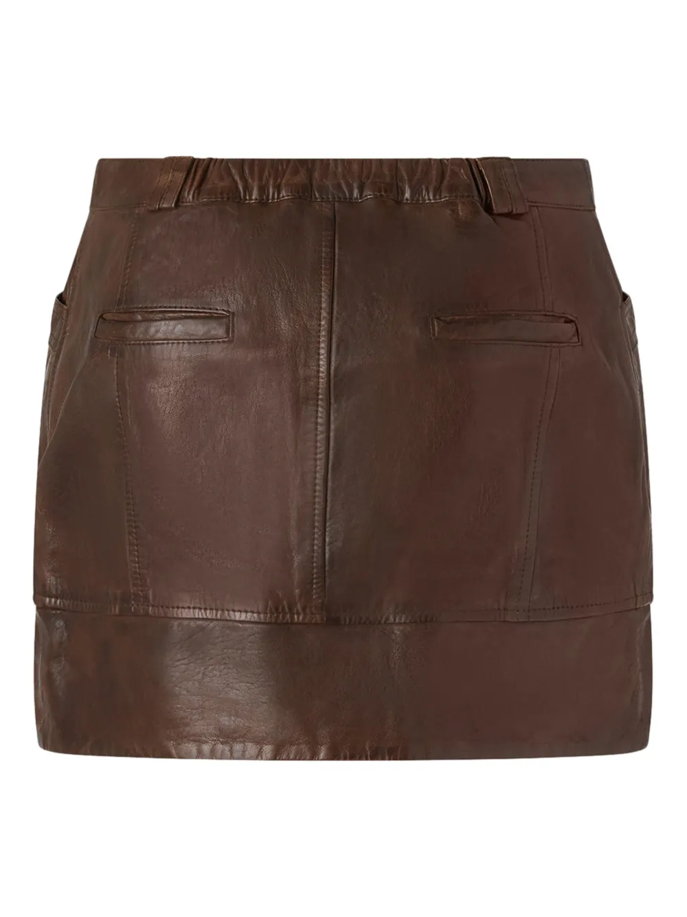 PINKO Leren rok - Bruin