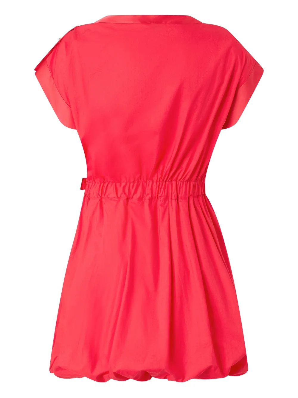 PINKO asymmetrical draped mini dress - Rood