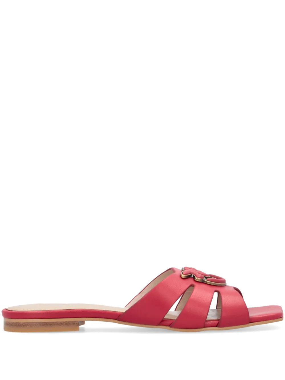 PINKO Love Birds sandalen met patroon Rood