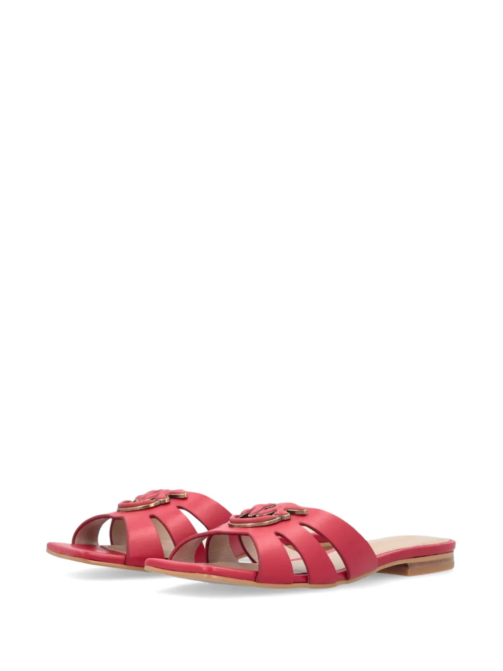 PINKO Love Birds sandalen met patroon Rood