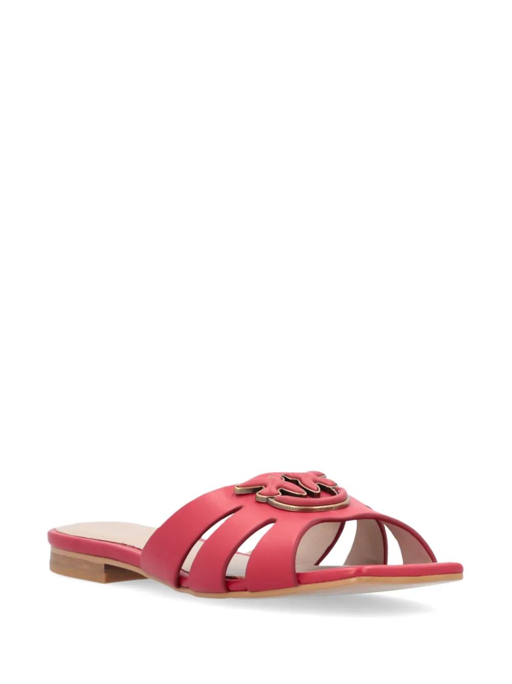 PINKO Love Birds sandalen met patroon - Rood