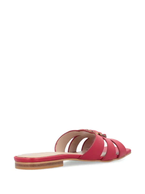 PINKO Love Birds-motif Sandals | Red | FARFETCH UK