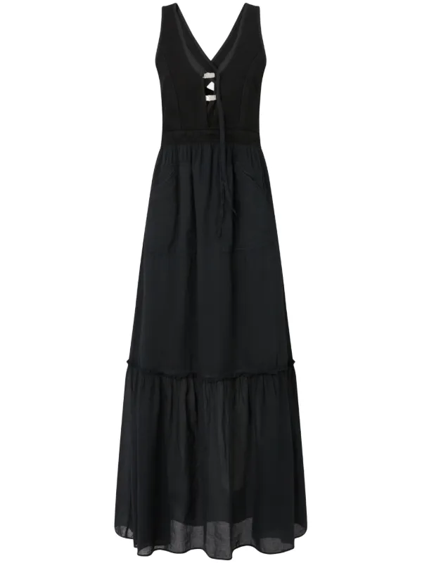 パーティードレス PINKO 104884A213Z99 Dresses PINKO Buckled Long Dress | Black | FARFETCH