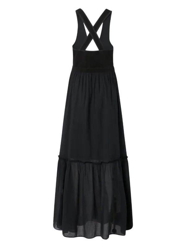 PINKO☆バックル ロングドレス ブラック PINKO Buckled Long Dress | Black | FARFETCH