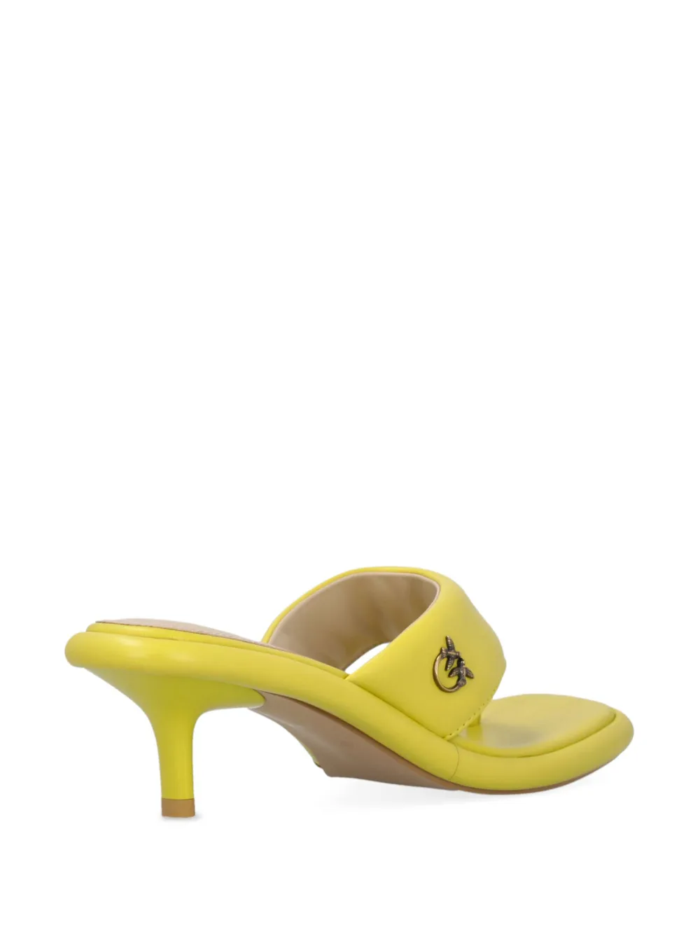 PINKO Love Birds-plaque sandals Green