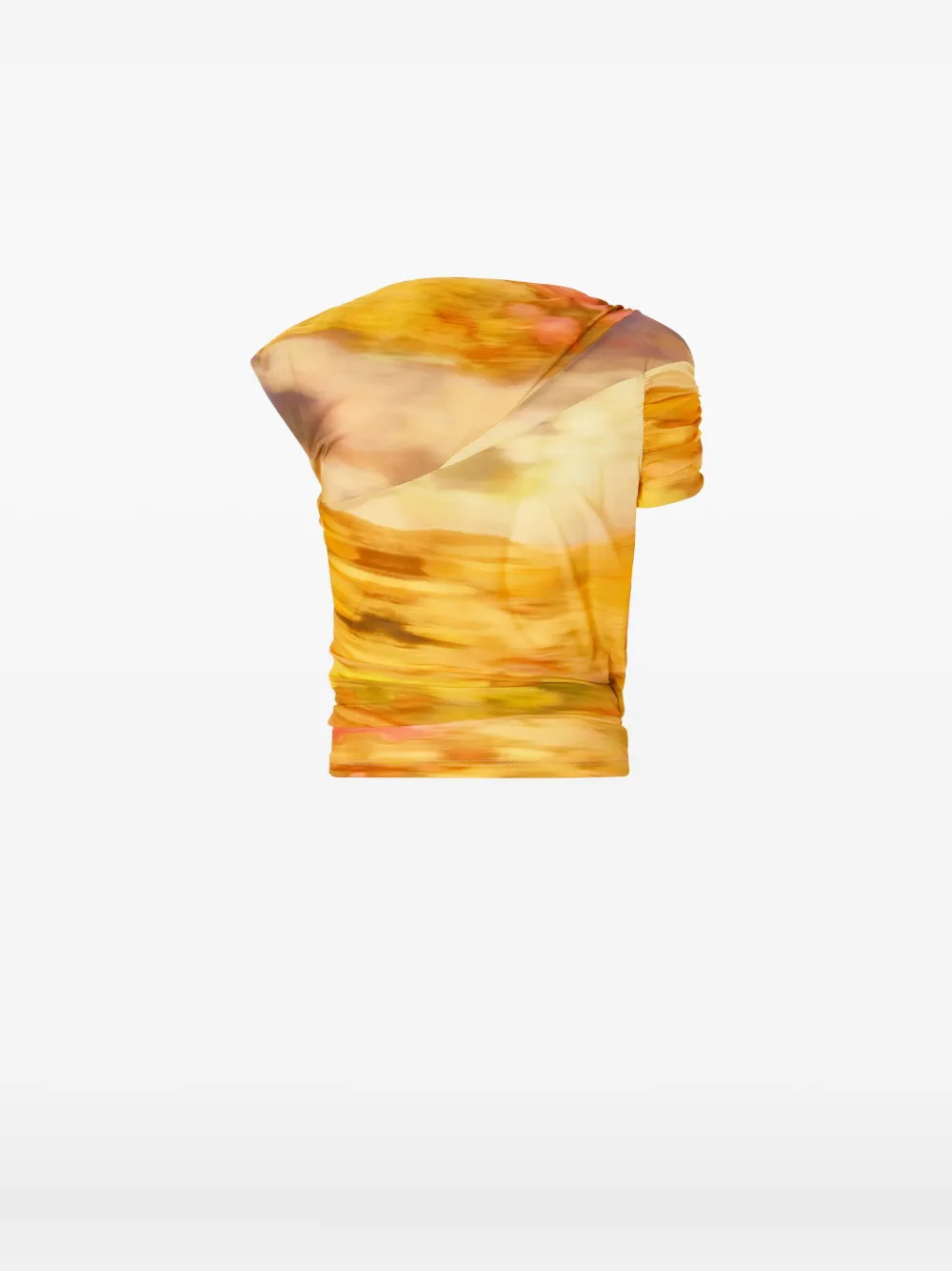 PINKO Asymmetrisch T-shirt Geel