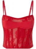 PINKO lace corset - Red