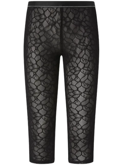 PINKO lace mesh leggings