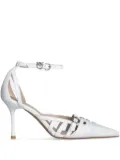 PINKO 85mm pointed-toe pumps - White