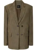 PINKO decorative buttons blazer - Brown