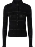 PINKO long-sleeved polo shirt - Black