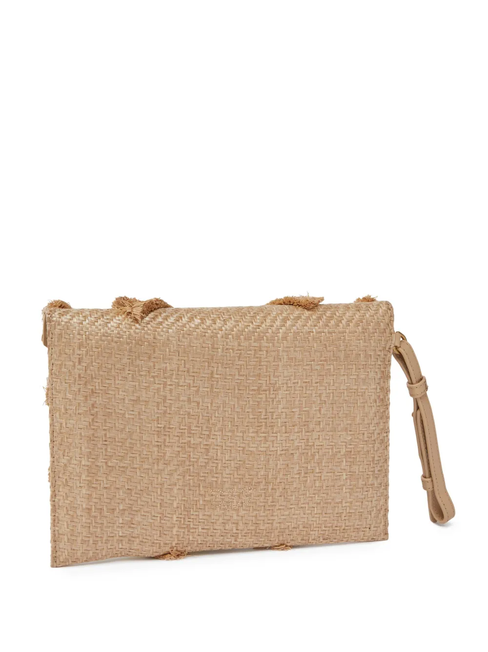 PINKO Raffia clutch - Beige
