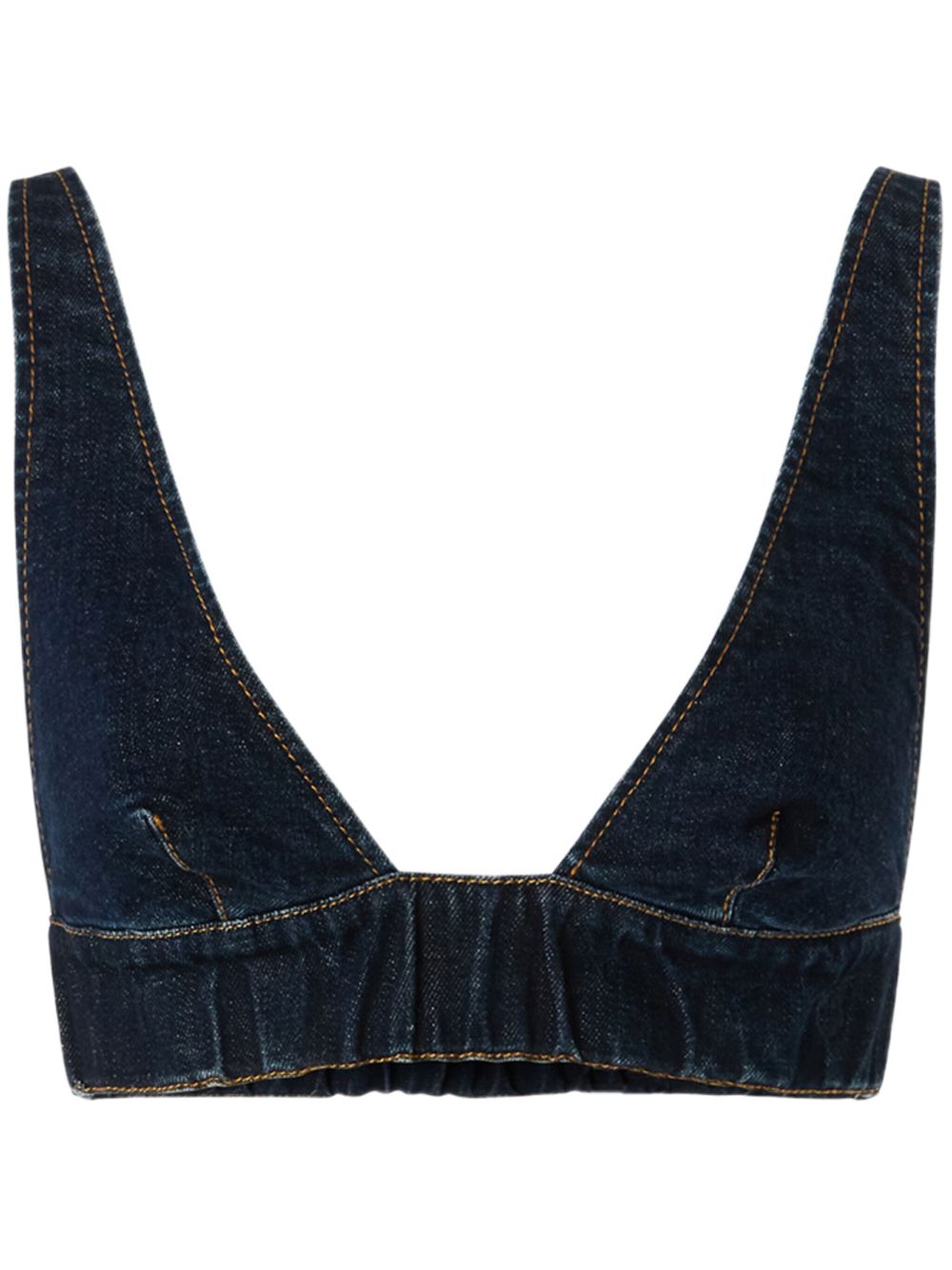 PINKO denim crop top - Blue