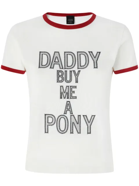 PINKO slogan-print T-shirt 
