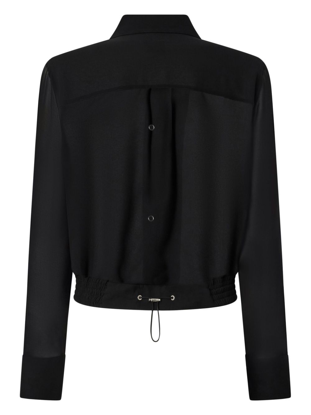 PINKO elastic-waist shirt - Zwart