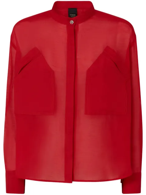 PINKO chest-pocket shirt 