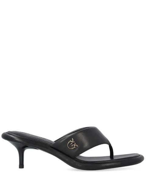 PINKO Love Birds-plaque sandals 