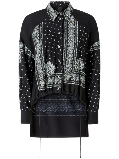 PINKO chemise à imprimé graphique