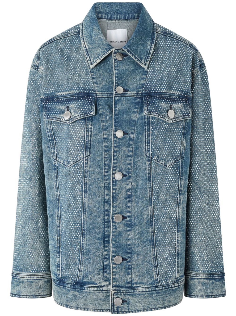 acid-wash denim jacket