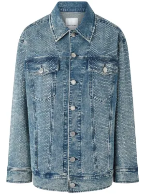 アウターその他 PINKO 104930A213 Outerwear Jackets Clear Blue PINKO Denim Jacket | Blue | FARFETCH